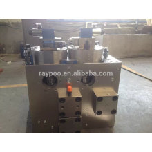 hydraulic control system valve for manifold for forging machine